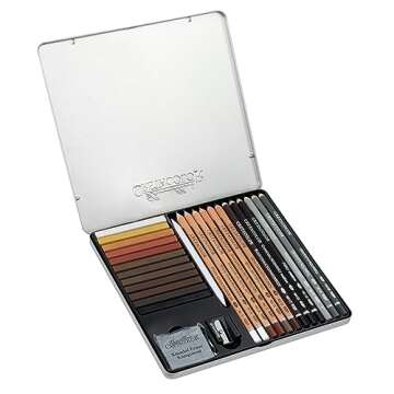 CRETACOLOR Creativo Tin Drawing 27-Piece Set