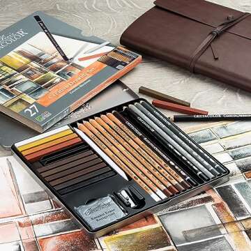 CRETACOLOR Creativo Tin Drawing 27-Piece Set