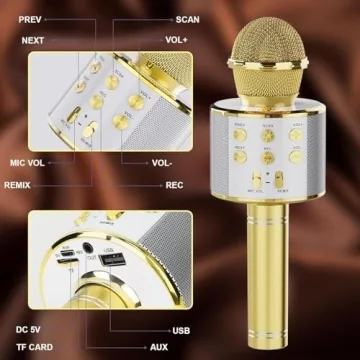 voijump Wireless Bluetooth Karaoke Microphone 2 Pack