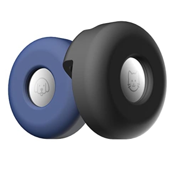 Stylish and Secure Dog Collar Holder for Apple AirTag - 2 Pack Silicone Case