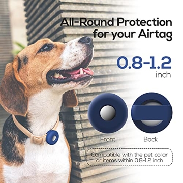 Durable Dog Collar Holder for AirTag | Silicone Case for Pets
