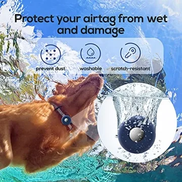 Durable Dog Collar Holder for AirTag | Silicone Case for Pets