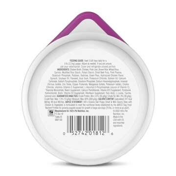 Hill's Science Diet Puppy, Puppy, Small & Mini Breeds Puppy Premium Nutrition, Wet Dog Food, Chicken...