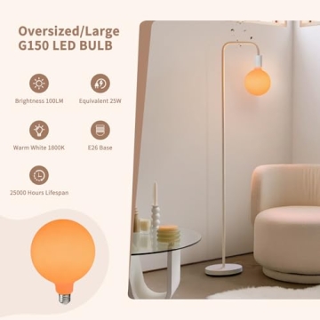 ONEWISH Modern Floor Lamp with Ambient Glow for Your Home