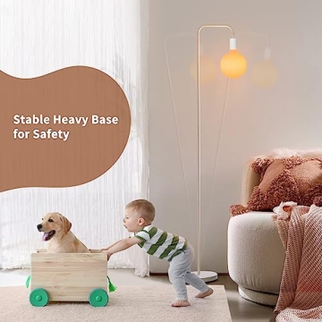 ONEWISH Modern Floor Lamp with Ambient Glow for Your Home