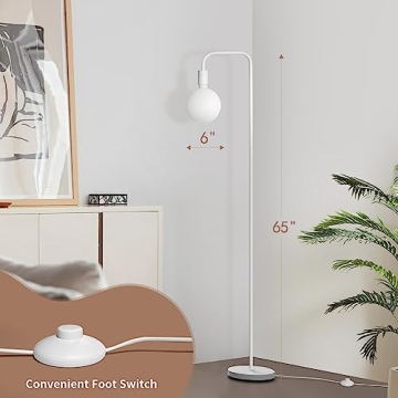 ONEWISH Modern Floor Lamp with Ambient Glow for Your Home