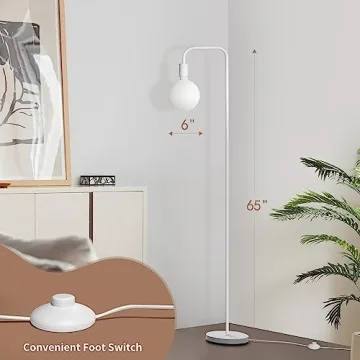ONEWISH Modern Floor Lamp with Ambient Glow for Your Home