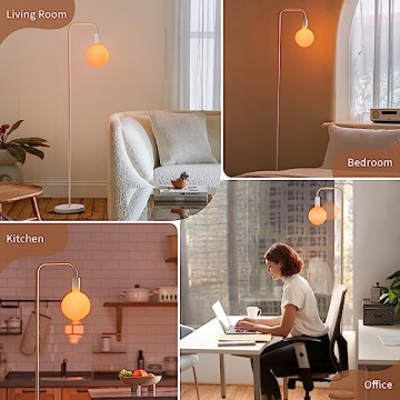 ONEWISH Modern Floor Lamp with Ambient Glow for Your Home