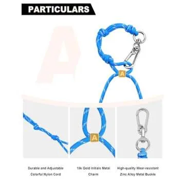 Chic Customizable Initials Keychain for Men Women