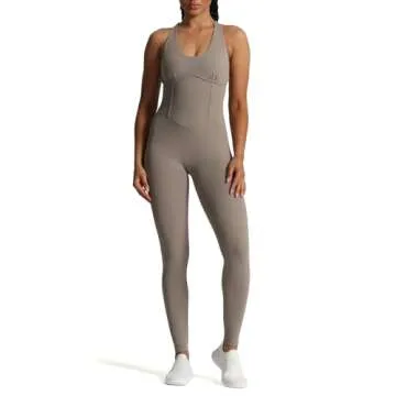 Aoxjox Workout Jumpsuit for Stylish Active Women