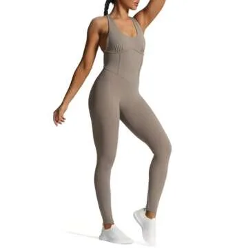 Aoxjox Workout Jumpsuit for Chic Fitness Enthusiasts