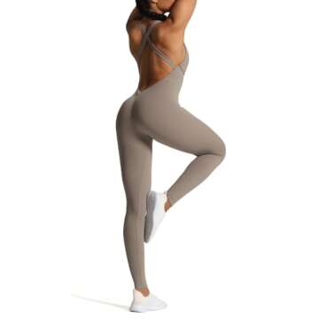 Aoxjox Workout Jumpsuit for Chic Fitness Enthusiasts
