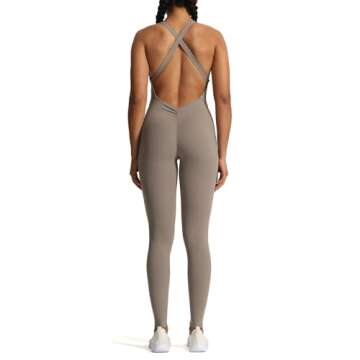 Aoxjox Workout Jumpsuit for Chic Fitness Enthusiasts