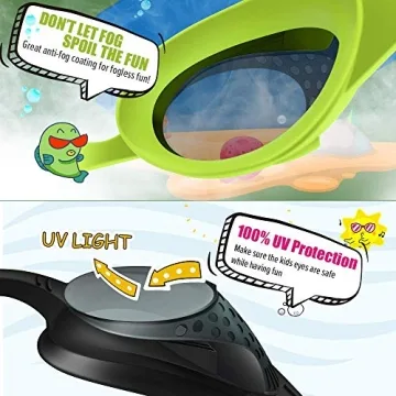 OutdoorMaster Kids Swim Goggles - Adjustable and Fun