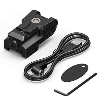 Feyachi PL-22 Laser Sight Rechargeable Green Dot Lazer Sight for Picatinny Rail Handgun Pistol Tactical Airsoft Gun Rifle, USB Magnetic Charging