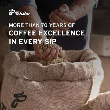 Tchibo Roasted Ground Coffee – Feine Milde - Light Roast Arabica Beans for a European Style Coffee – Intensity 2/6, Acidity 3/6, Roast Level 2/6 – 8.8 oz