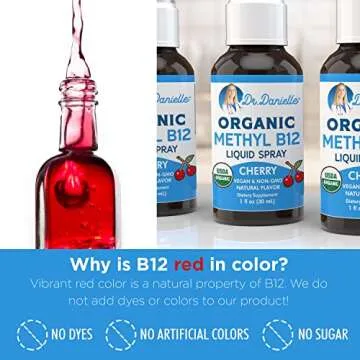 Organic Vitamin B12 Spray for Energy and Nerve Support