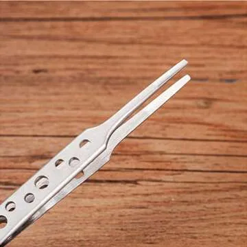 Wolfride Stainless Steel Tweezers Precision Tweezer Tool Set for Electronics Repair, Crafting (5 Pcs)