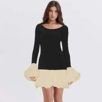 Stylish Womens Y2K Bubble Mini Dress For All Occasions