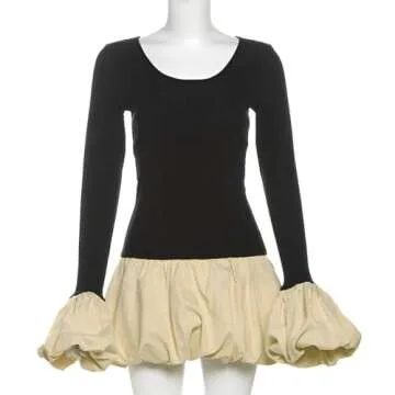 Stylish Womens Y2K Bubble Mini Dress For All Occasions