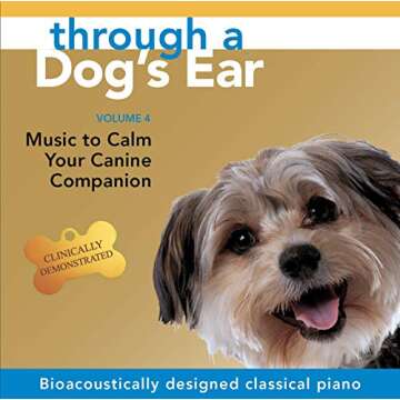 iCalmPet | Through a Dog's Ear: A Calm Variety |3-CD Box Set | 3-hrs | Reduces anxiety with solo piano, classical trios, and reggae rhythms to stay calmer longer