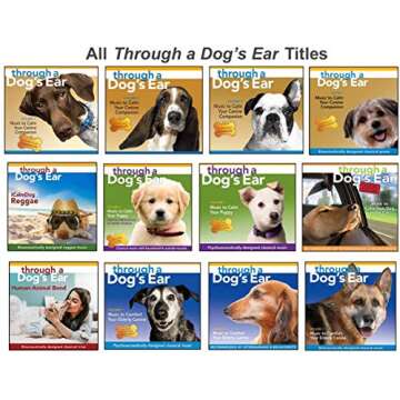 iCalmPet | Through a Dog's Ear: A Calm Variety |3-CD Box Set | 3-hrs | Reduces anxiety with solo piano, classical trios, and reggae rhythms to stay calmer longer