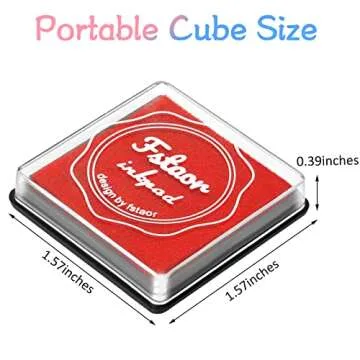 Fstaor 20 Colors Washable Ink Pads for Kids Rubber Stamps, Finger Print Crafts Stamp Pad for Kids, P...