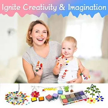 Fstaor 20 Colors Washable Ink Pads for Kids Crafts