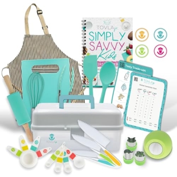Tovla Jr. Kids Cooking Set - Complete Baking & Cooking Kit for Junior Chefs