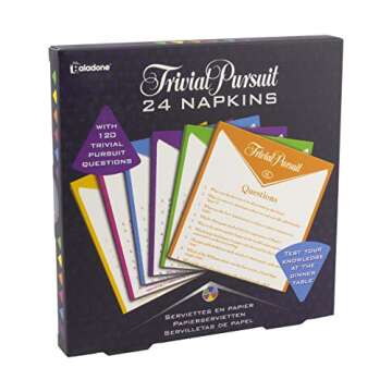 Trivial Pursuit Napkins - Set of 24 Napkins with Trivia Questions