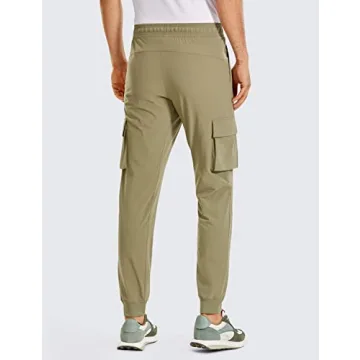 CRZ YOGA Men's Lightweight Waterproof Hiking Cargo Pants
