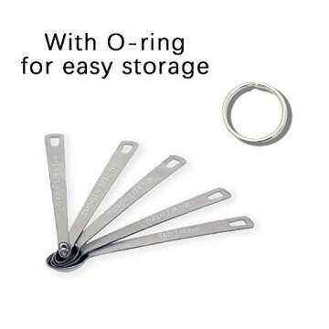 BERYLER 1Pack Mini Measuring Spoons Set, Heavy Duty Stainless Steel Teaspoon for Cooking and Baking, Suitable for Small Amount of Dry or Liquid Ingredients and Spices