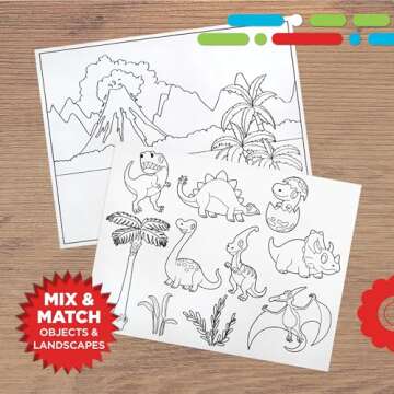 Discovery LED Tracing Tablet, 26-Piece Set with Washable Markers, Tracing & Template Sheets, Battery Powered Doodle Activity Lightboard, Kids Drawing & Sketching Portable Travel Art Set, Toy Gift