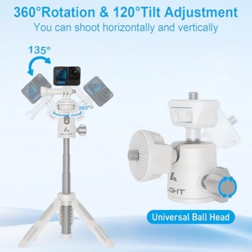 Ailight Mini Phone Tripod and Selfie Stick - Versatile & Portable