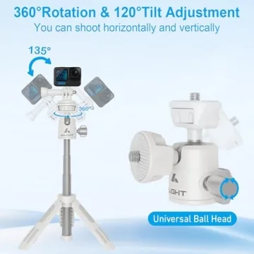 Ailight Mini Phone Tripod and Selfie Stick - Versatile & Portable