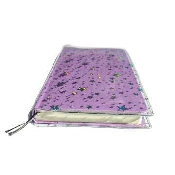 Jelly Cover for Hobonichi Weeks MEGA, Planner Cover with Sparkle Holo Stars