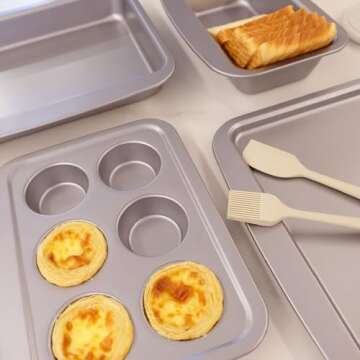 Versatile Cartman Nonstick Grey Bakeware Set for All