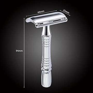 BAILI Classic Double Edge Safety Razor for Smooth Shaves