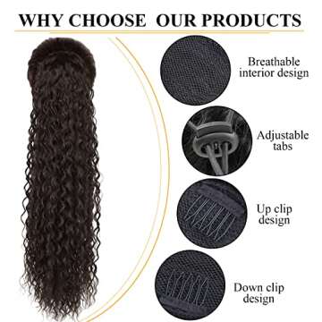 Curly Ponytail Extension 32" for Instant Style Upgrade