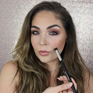 Mini Kabuki Makeup Brush Set – Beauty Junkees 5pc Professional Eyeshadow Make Up Brushes with Case; Blending, Concealer, Contour Highlighter, Smudging Eye Shadow Cosmetics, Cruelty Free