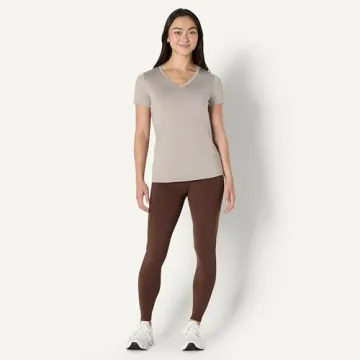 Amazon Essentials Women's Quick Dry V-Neck Tee in 2-Pack