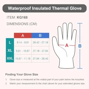 KAYGO Waterproof Winter Gloves for Work and Sports