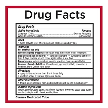 Carmex Medicated Lip Balm Pack for Chapped Lips Relief