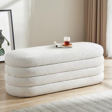 BFD Large Storage Ottoman Bench - Stylish Yet Practical for Home