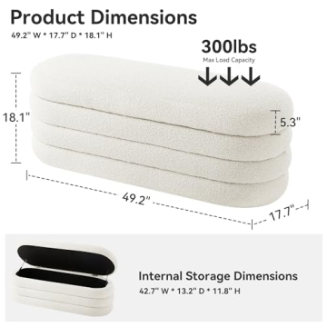 BFD Multifunctional Storage Bench - Elegant & Roomy