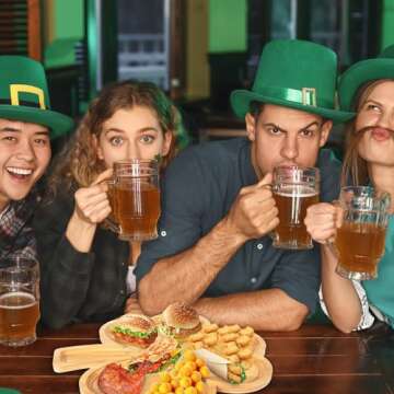 Large Shamrock Serving Tray for St. Patrick's Day Fun