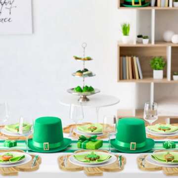 Large Shamrock Serving Tray for St. Patrick's Day Fun