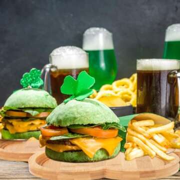 Large Shamrock Serving Tray for St. Patrick's Day Fun