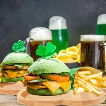 Large Shamrock Serving Tray for St. Patrick's Day Fun