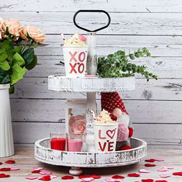 Valentine's Day Decor-Cute Cups with Faux Whipped Cream